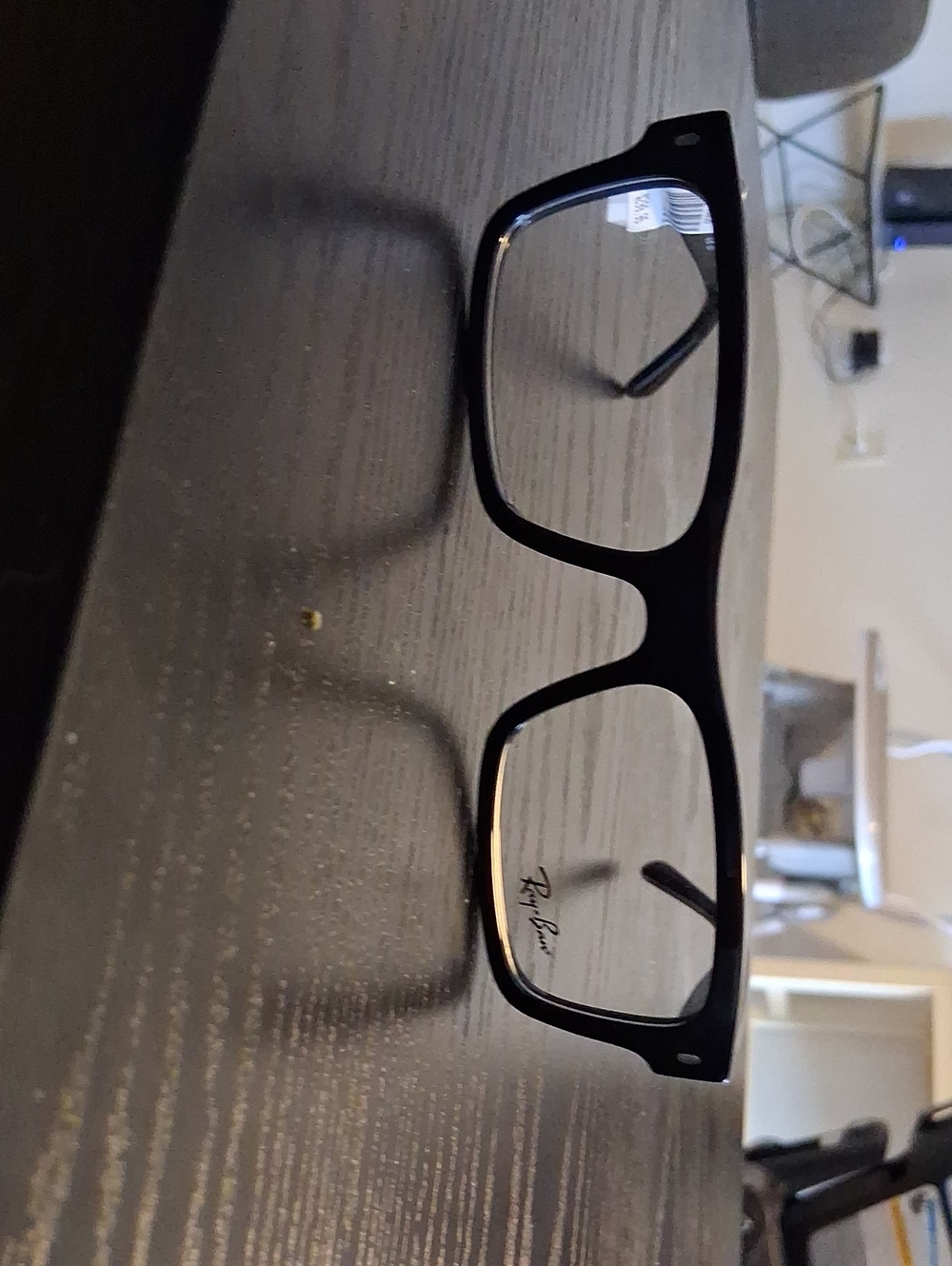 Ray-Ban Black Rectangular Eyeglasses